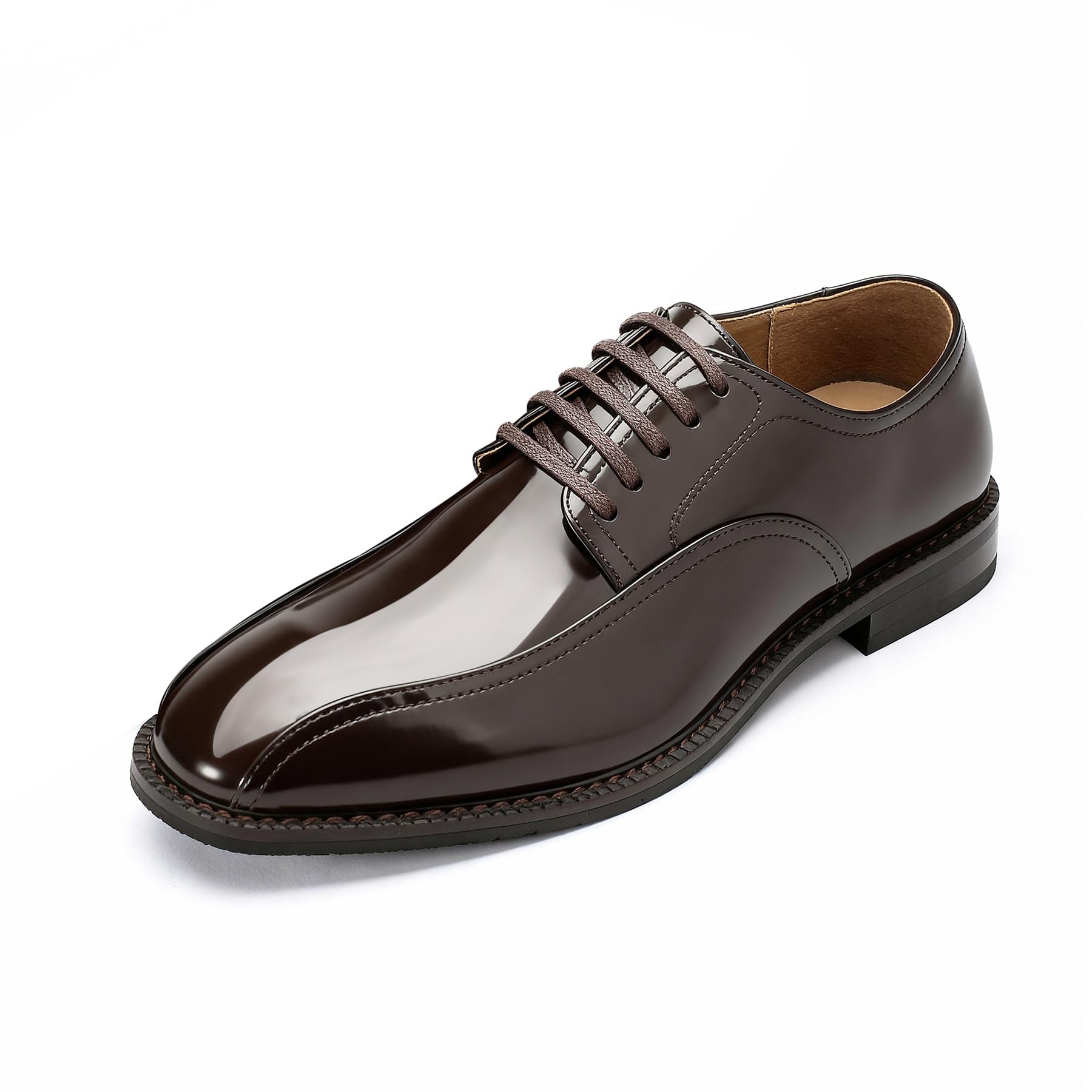 Allthemen Scarpe Oxford Uomo in Pelle Stringate Business Derby Basse Classico Elegante Allacciare Sposa