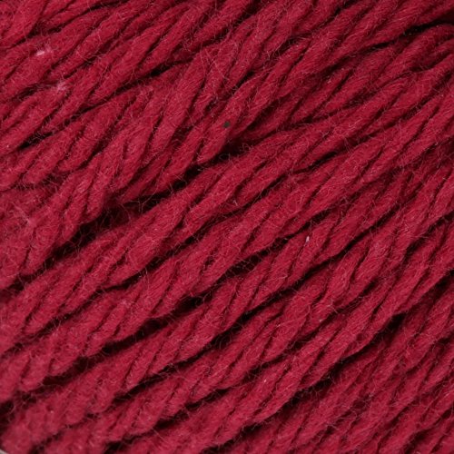 Image of Lily Sugar 'N Cream The Original Solid Yarn, 2.5oz, Medium 4 Gauge, 100% Cotton - Wine - Machine Wash & Dry