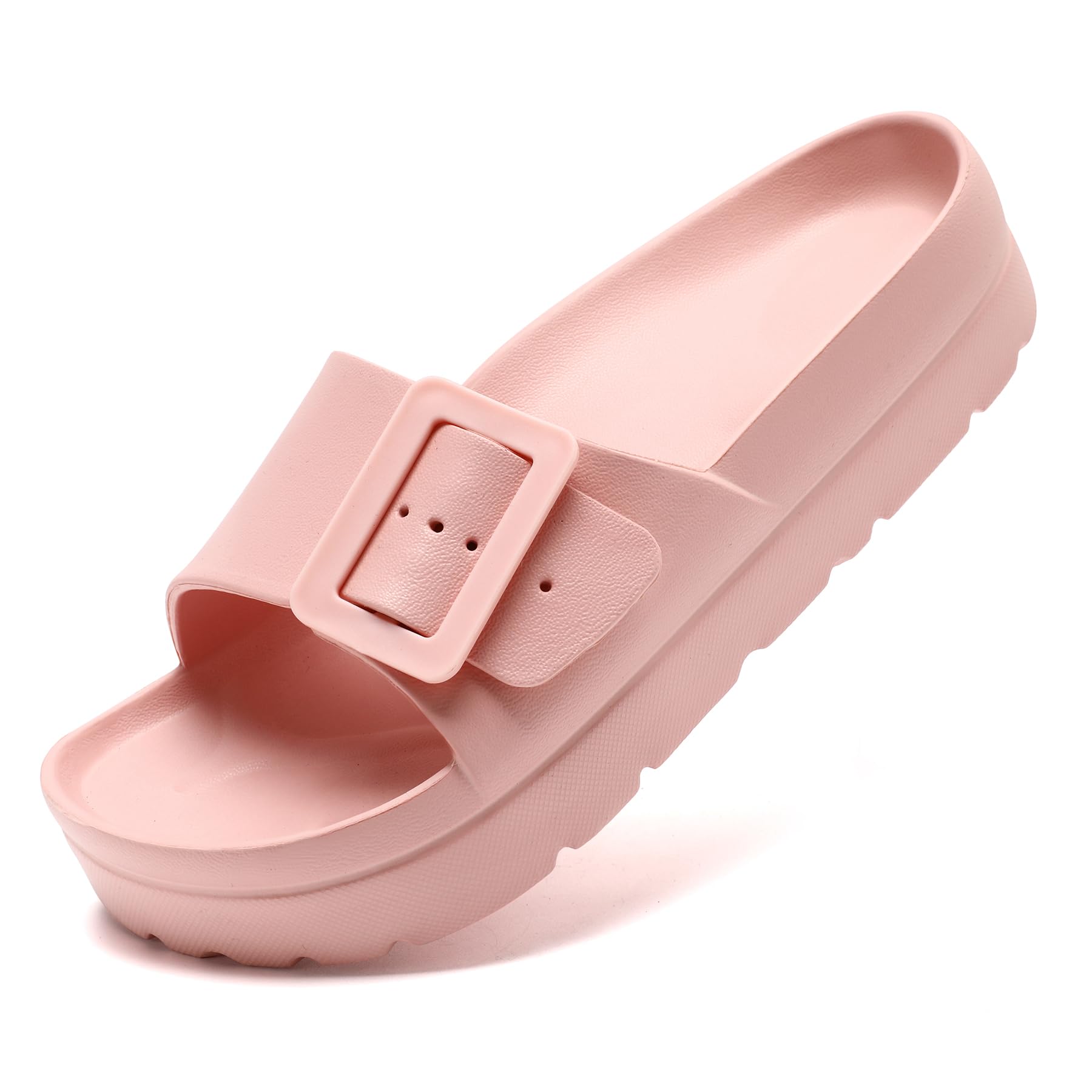 Waysoland Sandalen Damen Sommer,Orthopädische Damen Bequeme Folien Dicke Sohlen Plattform Sandalen mit einstellbarer Schnalle und Ultra Kissen