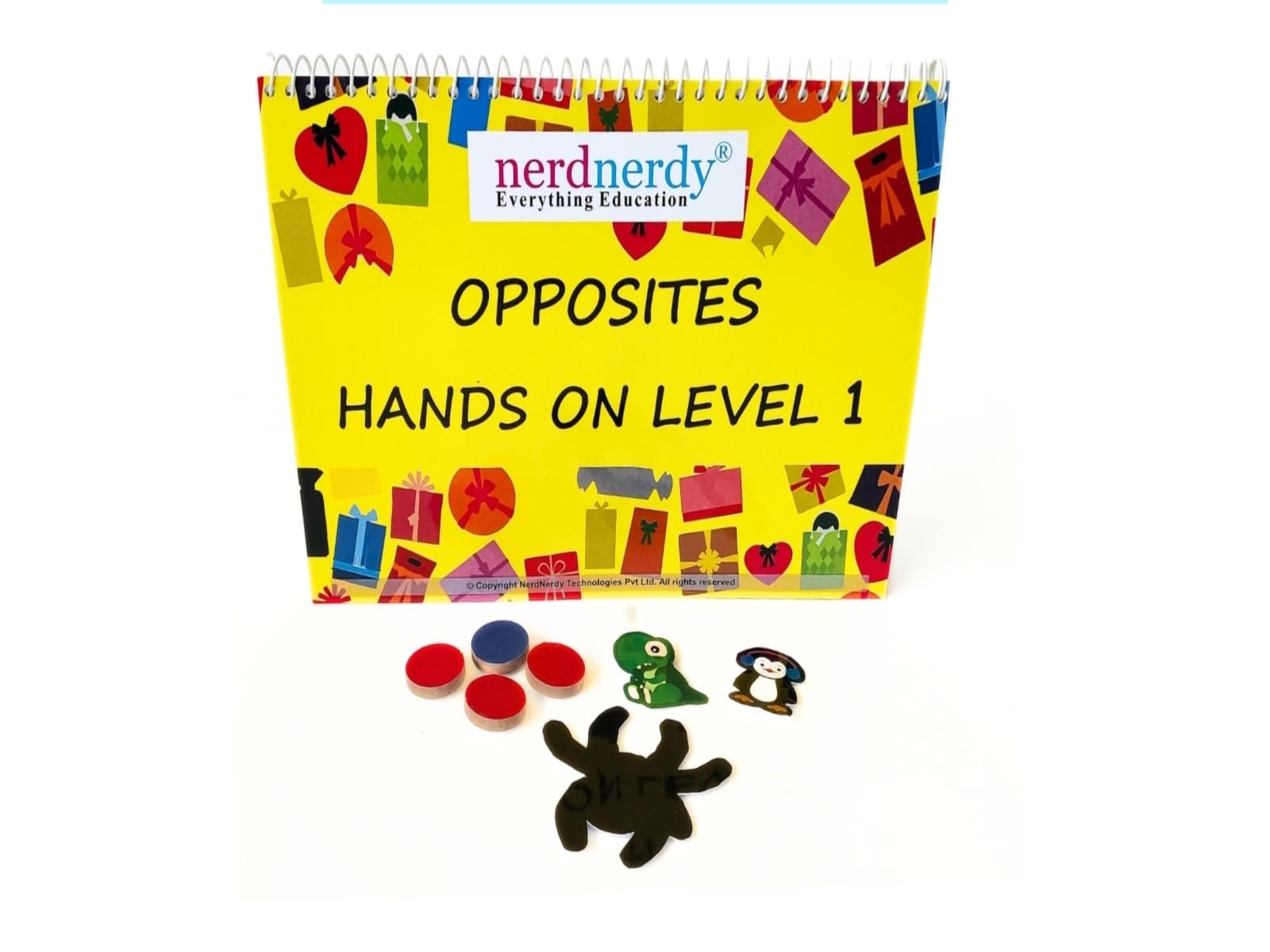 NerdNerdy Opposites Level 1/3+yr/TLM/Home &Classroom/can be Used for Children with Special Education Needs.