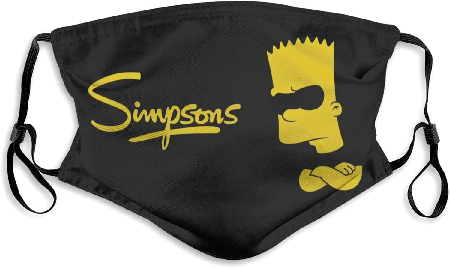BartSimpson Face Mask Adult Kids Dust Reusable Mask Unisex With Filter