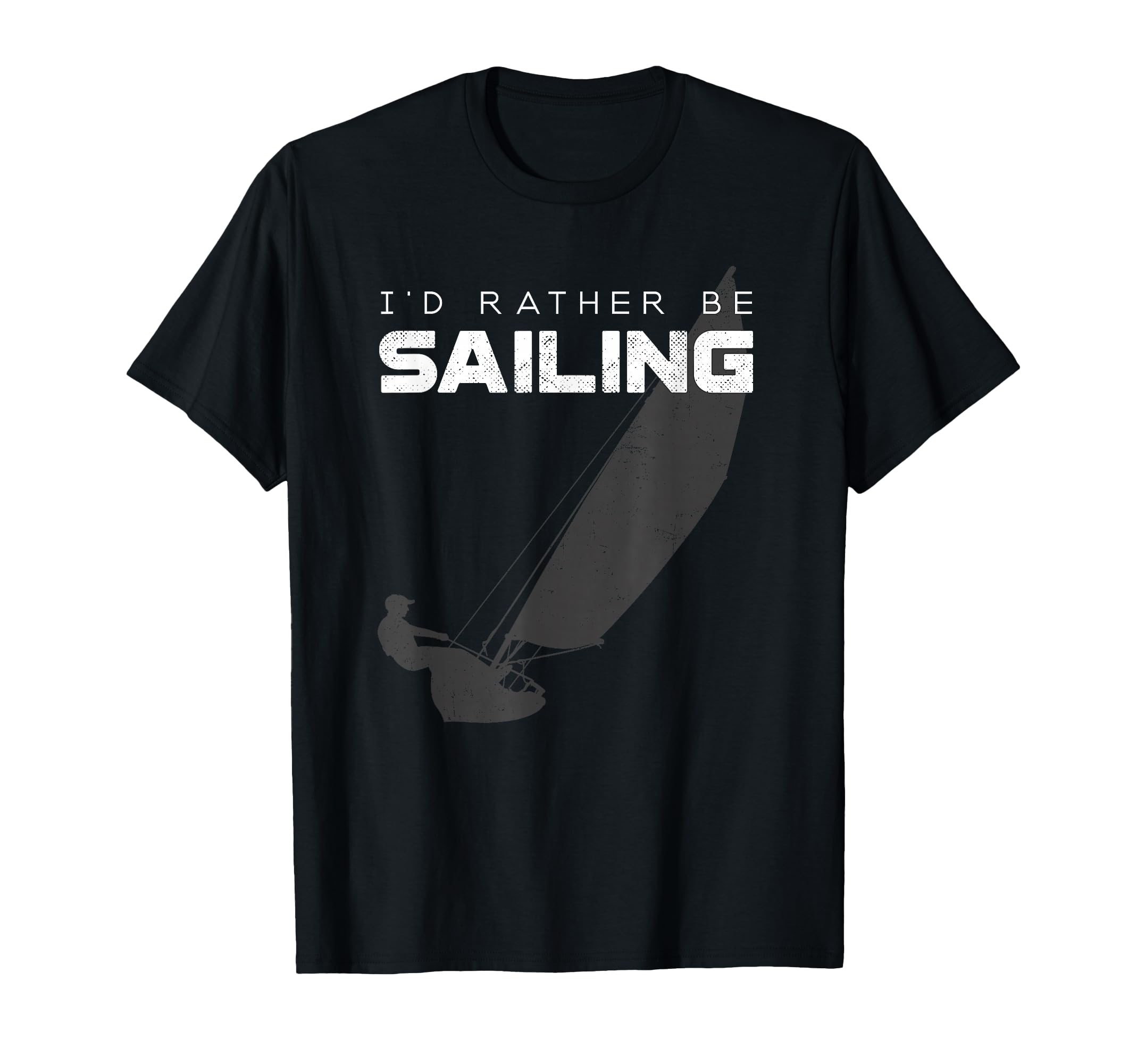 Photo 1 of I'd Rather Be Sailing T Shirt - Vintage Sailing T-Shirt
