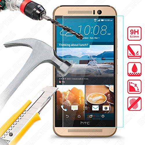 Bytelectro - Protector Pantalla CRISTAL TEMPLADO Premium HTC ONE M9