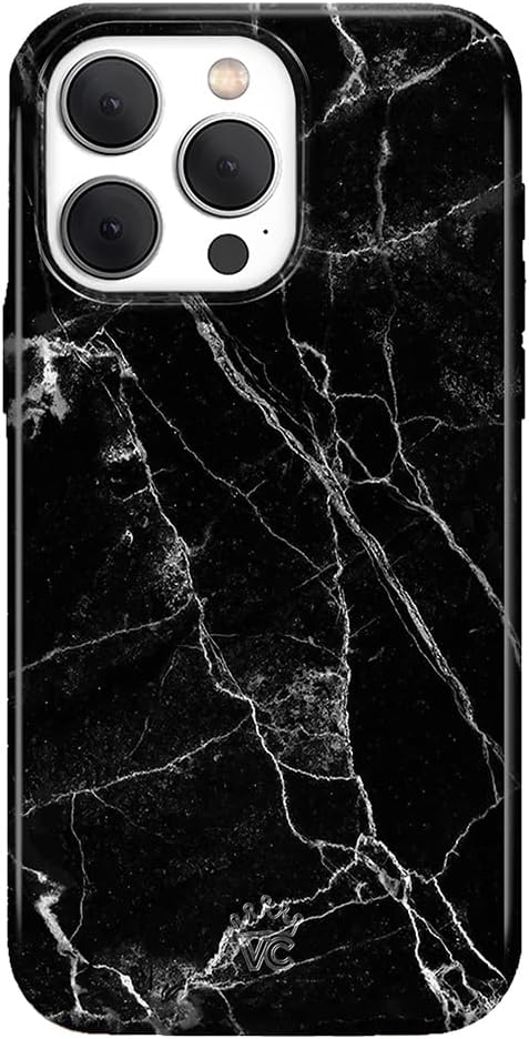 Velvet Caviarfor iPhone 14 Pro Max Case Black Marble - Compatible with MagSafe - 10ft Drop Tested