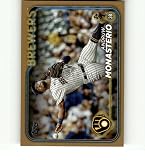 2024 Topps Gold #240 Andruw Monasterio /2024 Milwaukee Brewers MLB Baseball Trading Card