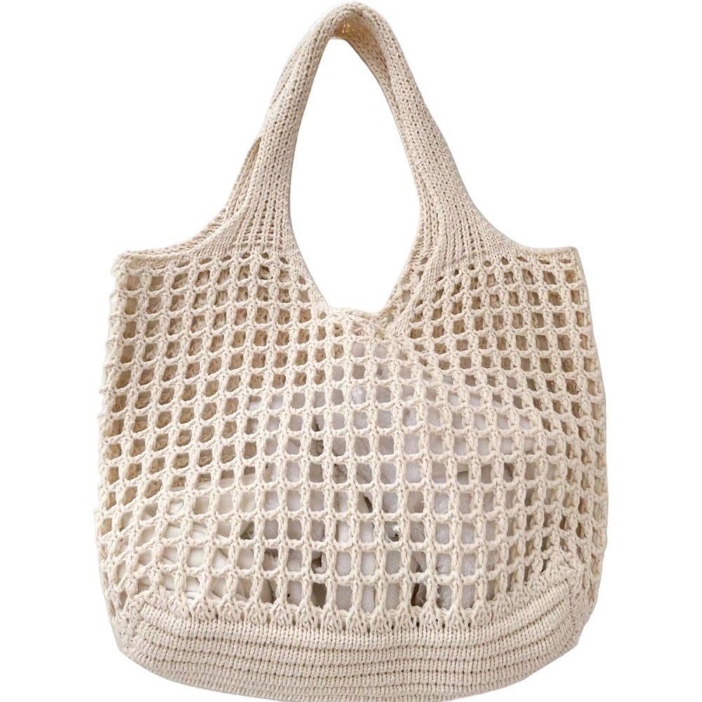 Fourre-Tout en Crochet pour Femme : Sac de Plage Tricoté et Voyage Chic