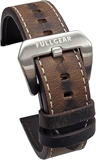 22mm Quick Release Genuine Horween Rowdy Leather Watch Replacement Strap Band Bracelet, Stainless Steel Buckle, for Men Women Unisex