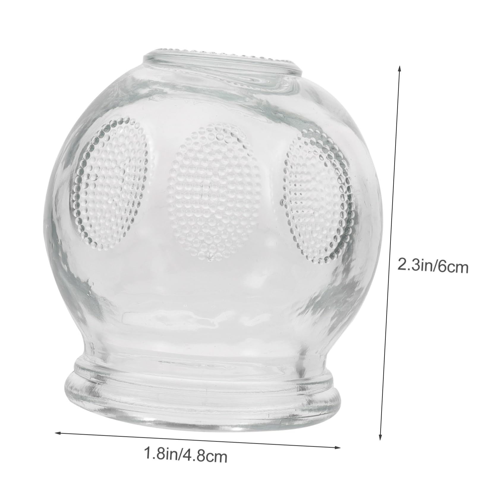 Gogogmee Cuing Cups for Cuing Set 6pcs Glass Massage Cans High Penetration for Muscle Relief