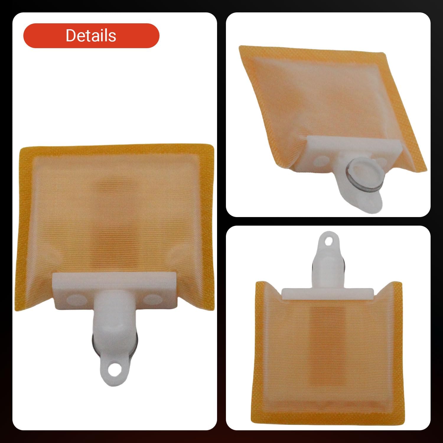 Fuel Pump Strainer Filter 62897-01B Compatible with Harley Electra Glide Road Glide Road King Fat Boy Softail Street Glide Replaces 5PX-13907-00-00 75126-06A 62897-01 61342-00A 62897-01A 3Pcs
