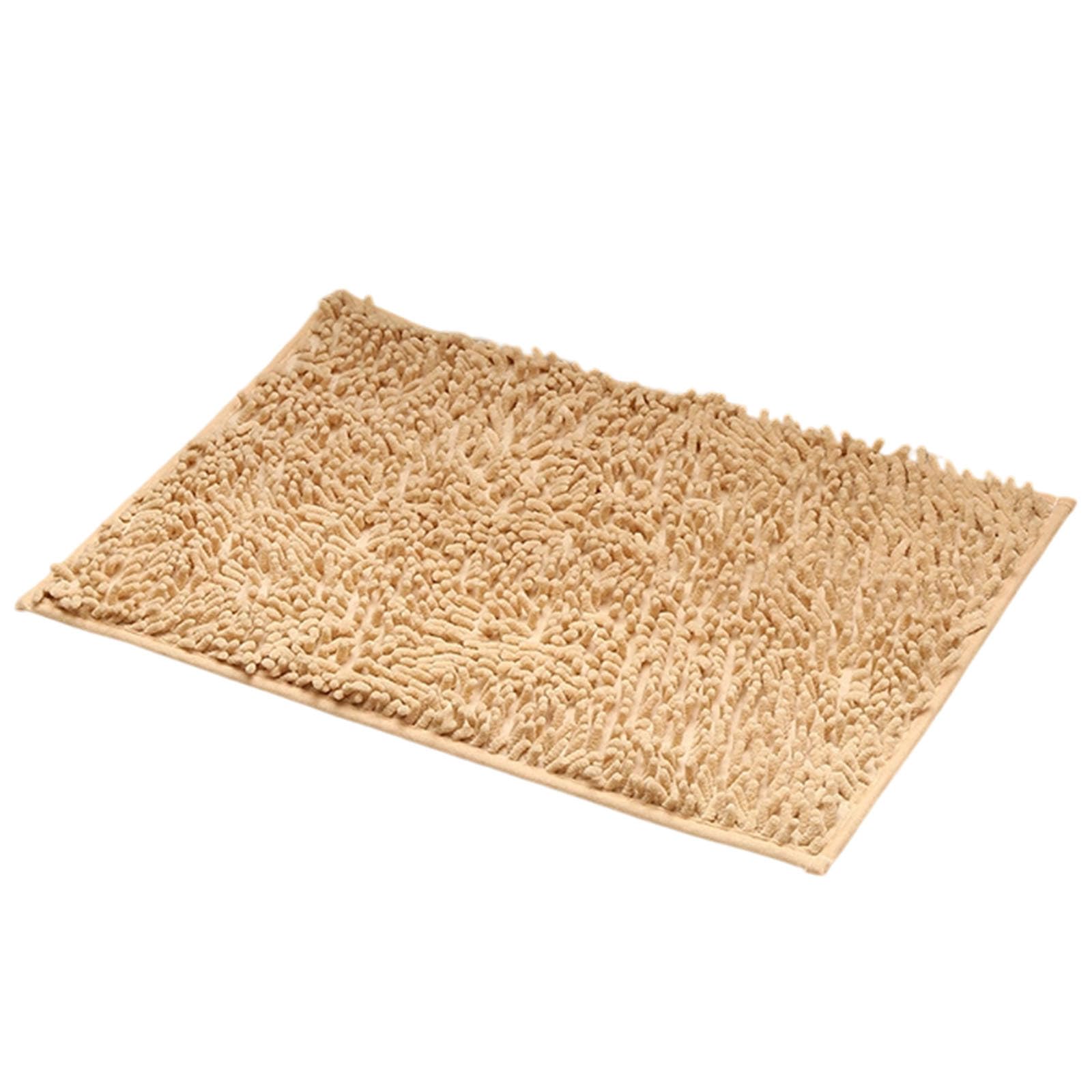 Bathroom Rugs 30 X 20 Inches Non-Slip Absorbent Washable Soft Shaggy Chenille Bathroom Mat Rubber Backing Quick Dry