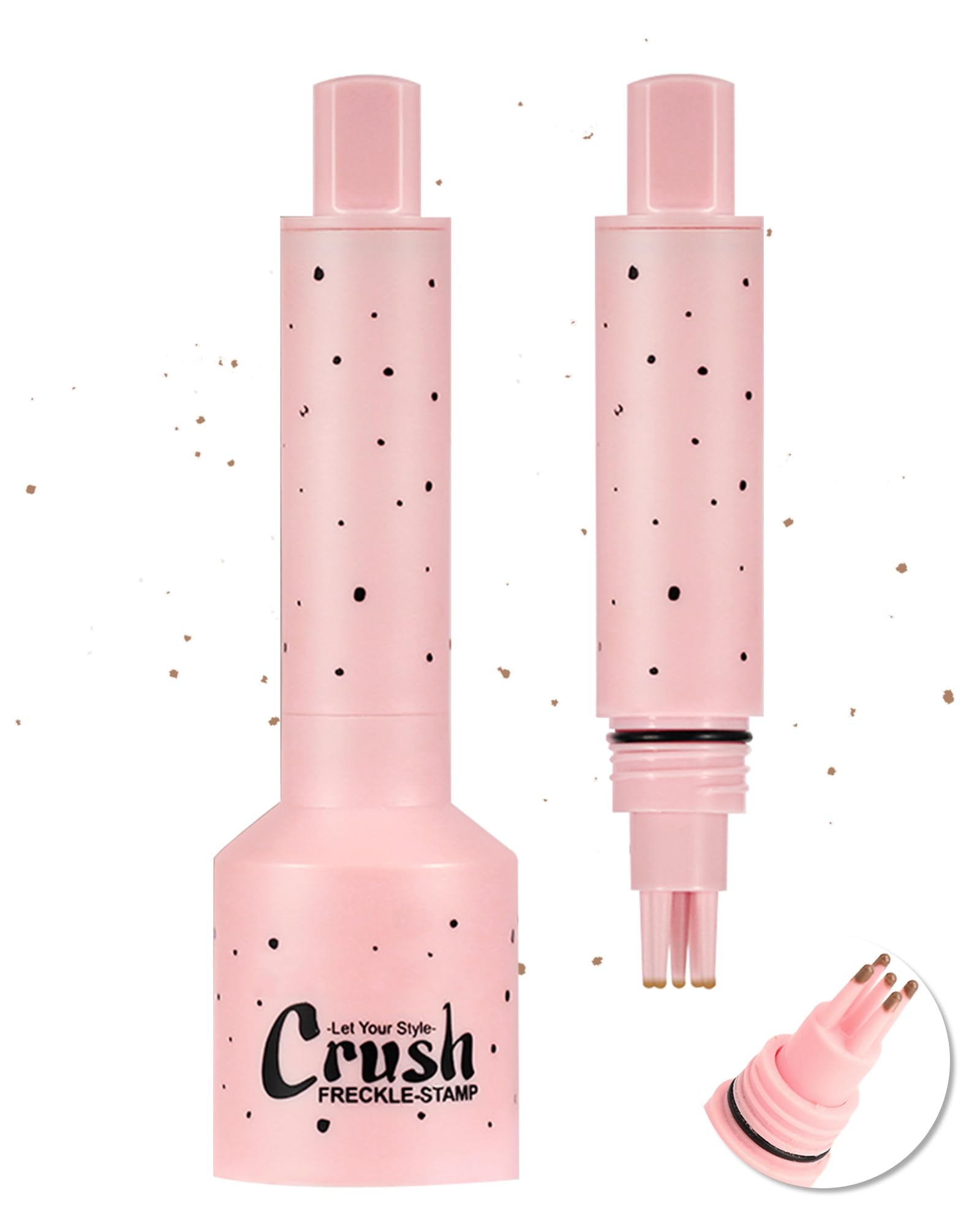 Freckle Faux Stamp Pen, Natural Lifelike Vivid Freckles Pencil, Long-Lasting Waterproof Quick-Dry Magic Fake Freckle Stamp Marker Pen for Women and Girls, Sun-Kissed Makeup - 01 Light