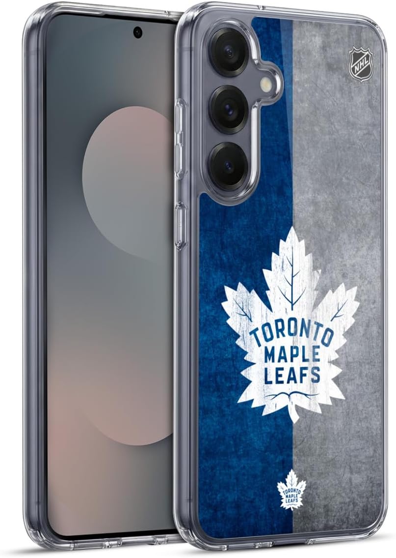 Head Case Designs Officially Licensed NHL Oversized Toronto Maple Leafs Gel Case [Military Grade Protection] Compatible with Samsung Galaxy S25+ and Compatible with MagSafe