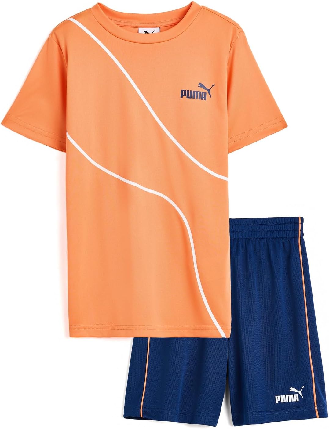 PUMA Kids T-Shirt & Mesh Short Set (Little Kid/Big Kid)