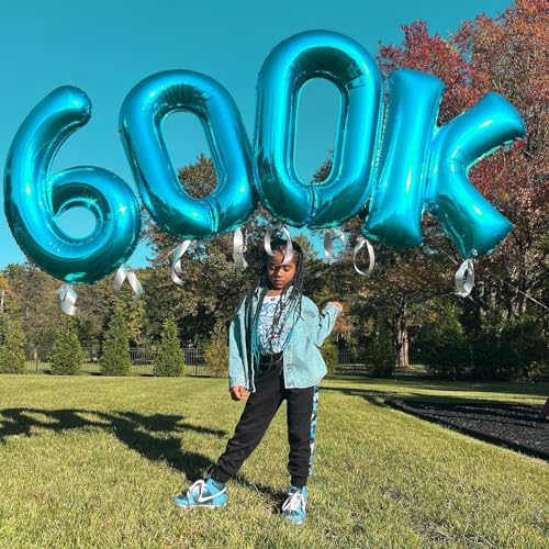 Blue Number 19 Balloon 40 inch, 19 Number Balloons, 19th Blue Birthday Decorations for Girls Boys Kids, 19 Year Old Girls Boys Blue Party Supplies - 8