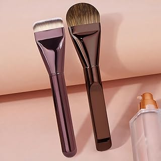 Juego de 2 brochas de base, planas, para leng...