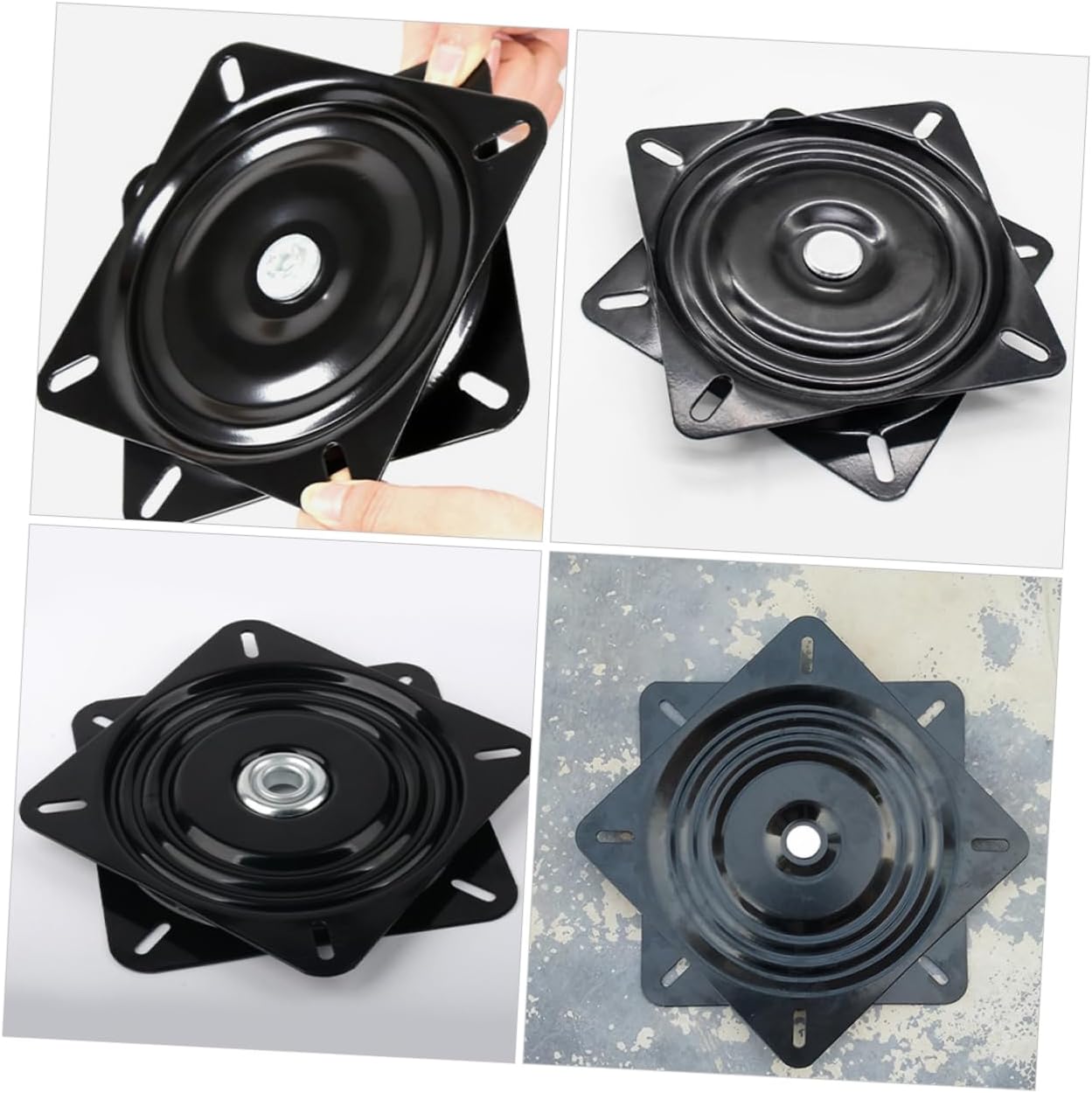 SECFOU Office Chair Swivel Plate Replacement Base for Bar Stools Sofas Furniture Seat Swivel for Home Office Use