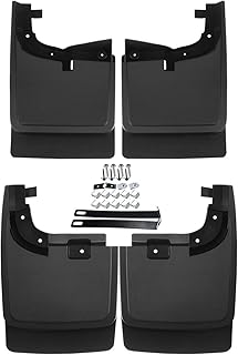 A-Premium Set of 4PCS Mud Flaps Splash Guards Mudflaps with Hardware Compatible with Ford F-250 Super Duty, F-350 Super Duty, 2017 2018 2019 2020 2021 2022, Pickup, W/o Fender Flares, Front and Rear