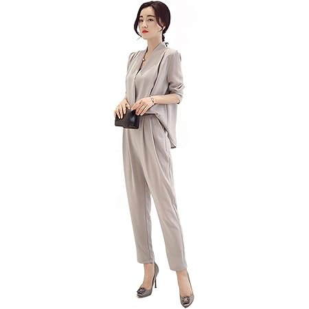 Amazon Co Jp Crazy クレイジー パンツスーツ スーツ レディースパンツスーツ チェック柄 春秋ファッション 入学式 フォーマル ママスーツ 入園式 卒業式 母 卒園式 就職 事務服 制服に ビジネススーツ セットアップ 通勤 仕事用 お出かけ コート パンツ2点セット S