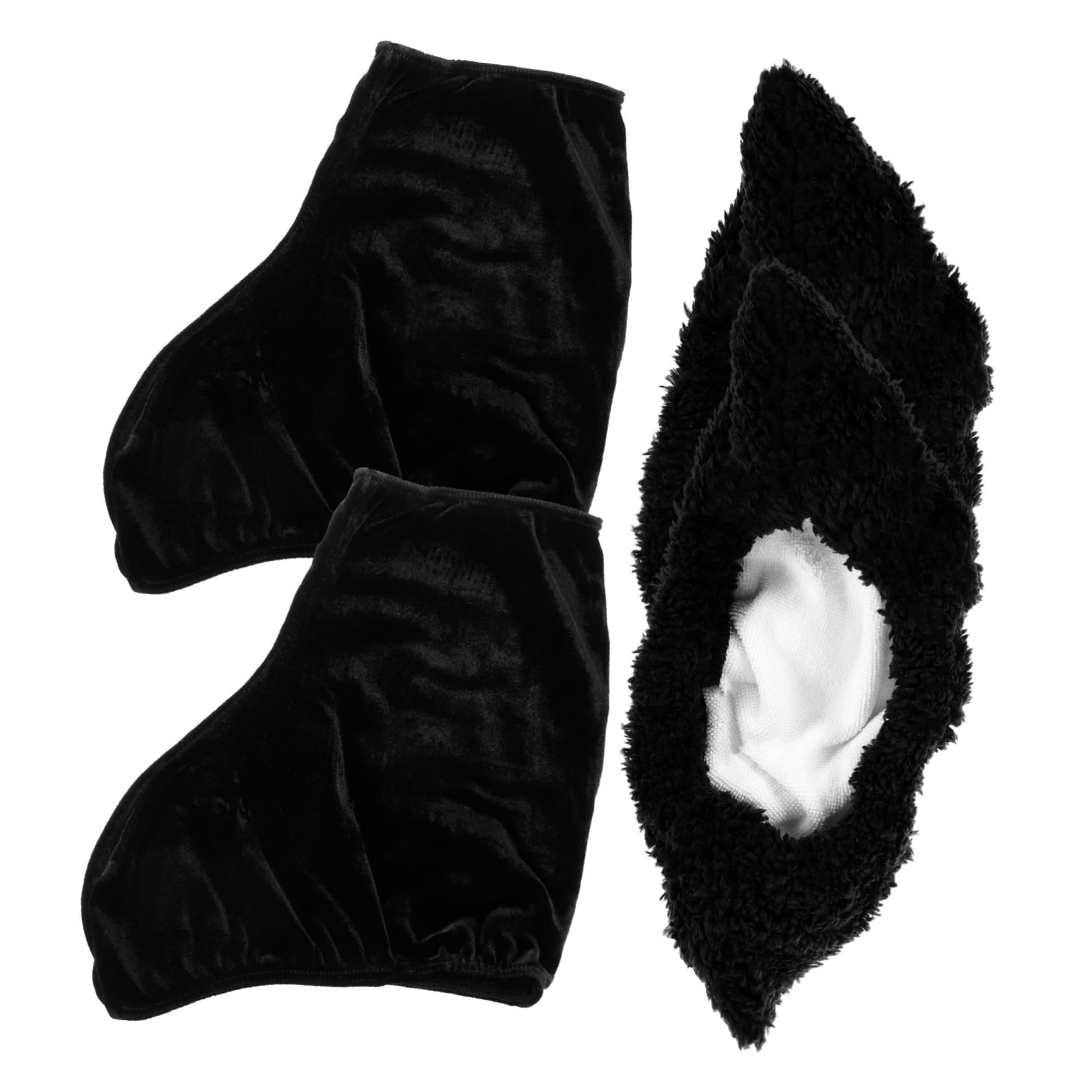 Toyvian Cubierta de Zapato de Skate Skate Patines de Hielo cifra Zapatos de Patinaje sobre Hielo Cubrir Cubiertas de Patinaje sobre Hielo Protector de Patines Terciopelo Negro