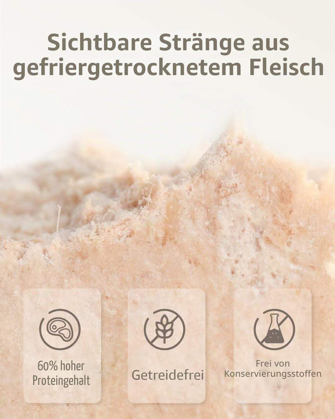 gefriergetrocknetes Katzenfutter, 97% tierischen Ursprungs, weiches trockenes rohes Katzenfutter, Katzenleckerli und Toppings (400g, Geflügel)