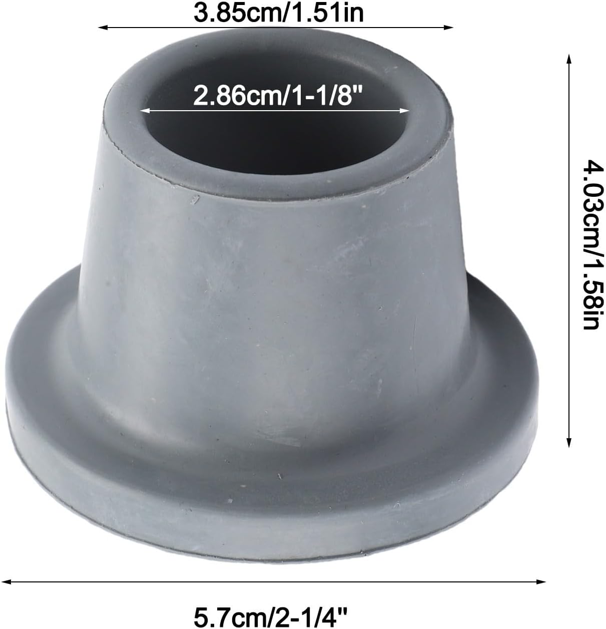 Set of 8 Shower Chair Rubber Feet Replacement Tips with Metal Reinforcement and Anti Slip Wide Bottom Design for Enhanced Bathroom Safety