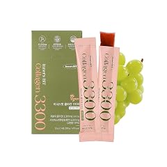 MIZON INNERSBIT Collagen Jelly 3300 14 Sticks Vegan Korean Collagen Jelly Snack with Vitamin C Hyaluronic Acid Biotin