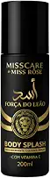 Body Splash Força do Leão – Colônia Desodorante Corporal Masculina 200ml, Fragrância Intensa e Refrescante, Toque Amadeirado e Marcante