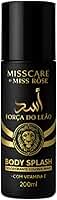 Body Splash Força do Leão – Colônia Desodorante Corporal Masculina 200ml, Fragrância Intensa e Refrescante, Toque Amadeirado e Marcante