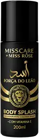 Body Splash Força do Leão – Colônia Desodorante Corporal Masculina 200ml, Fragrância Intensa e Refrescante, Toque Amadeirado e Marcante