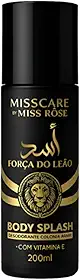 Body Splash Força do Leão – Colônia Desodorante Corporal Masculina 200ml, Fragrância Intensa e Refrescante, Toque Amadeirado e Marcante