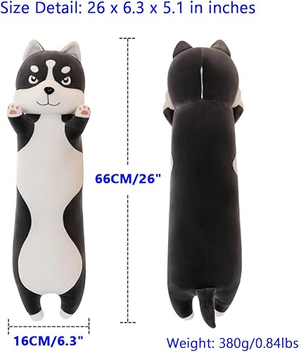 Miniatura 9 de VSFNDB - Peluche de juguete, diseños de tiburón, cocodrilo, dinosaurio, elefante, perro, delfín, cerdo, pingüino, oso polar