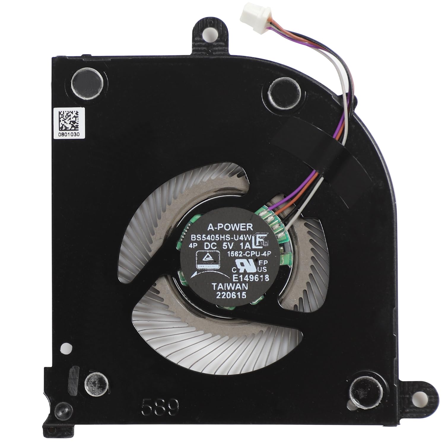 CPU+GPU Cooling Fan Replacement for MSI Stealth 15M MS-1562 MS-1563 BS5405HS-U4X BS5405HS-U4W 15M A11UEK-009 A11UEK-280 15M-A11UEK 15M-A11UEKV 15M-A11SEK 15M-A11SDK DC5V 1A Fan