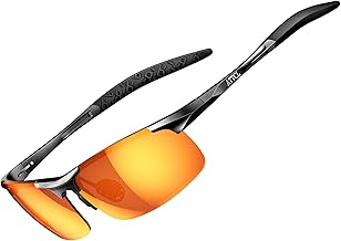 ATTCL Polarised Sunglasses Mens Sports: UV400 Protection Anti Glare Wrap Around Lightweight Cycling Running Golf Driving