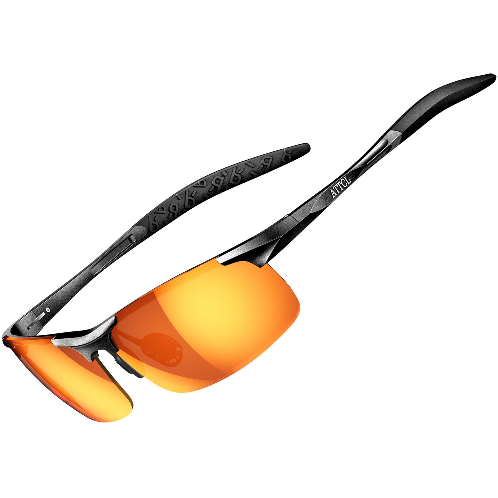 ATTCL Polarised Sunglasses Mens Sports: UV400 Protection Anti Glare Wrap Around Lightweight Cycling Running Golf Driving — view 9