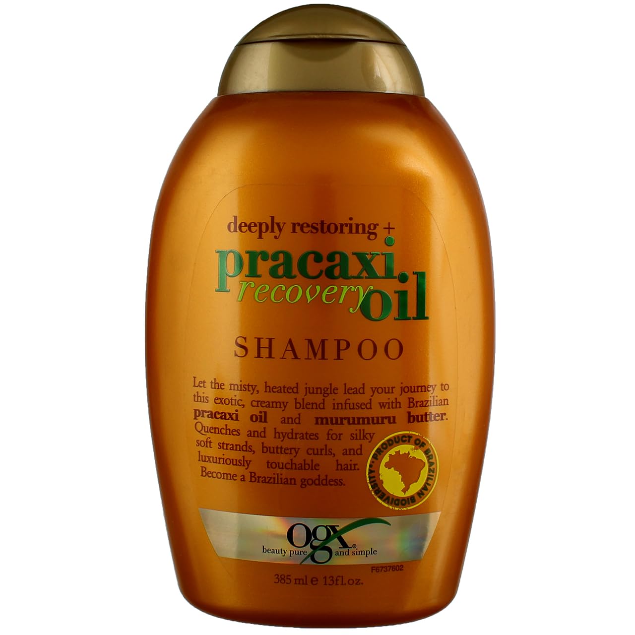 Ogx Shampoo Pracaxi Oil 13 Ounce (Restoring) (385ml) (Pack of 3)