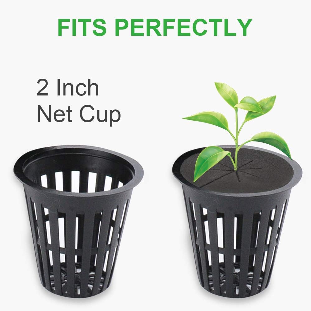 GROWNEER 60 Packs 2 Inches Garden Clone Collars Cloning Collar Inserts with 8 Spokes, Fits 2 Inches Net Pots, for Hydroponics, Cloning, DIY Cloner and Clone Machines