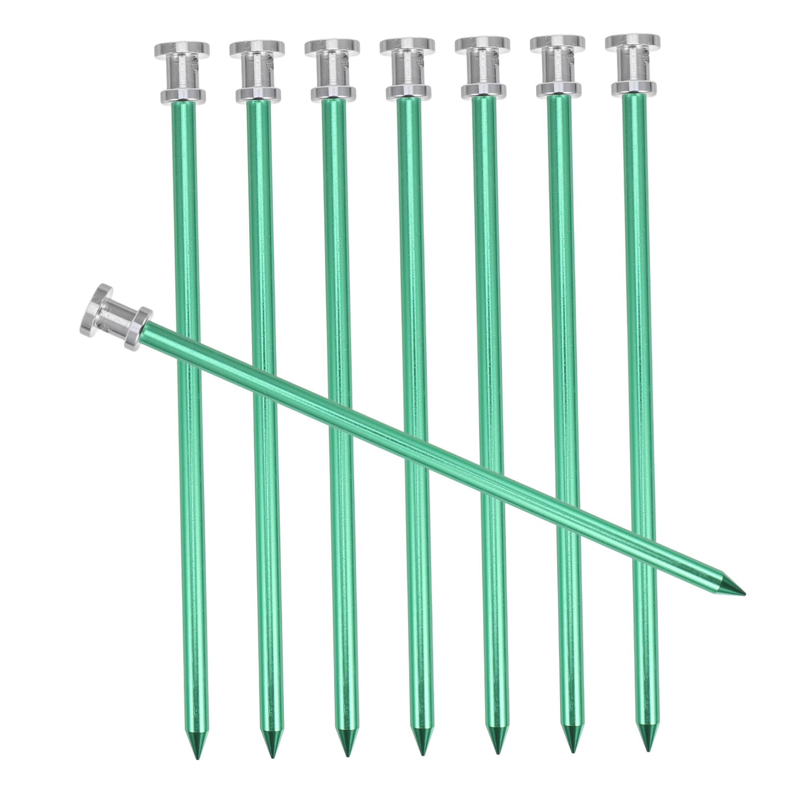 Piquetas de aluminio Abaodam para tienda de campaña, pack de 8 unidades de camping