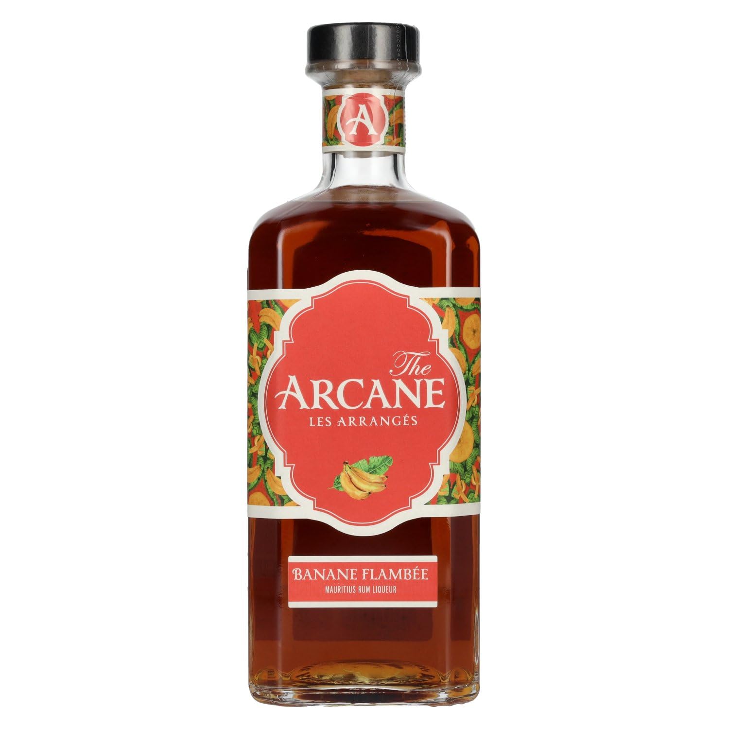 Arcane Arrangé Banane Flambée : Flavoured Rum | Distilled Mauritius , blended and bottled in France | 40% Alcohol, 700ml | Freshness and delicacy in a bottle