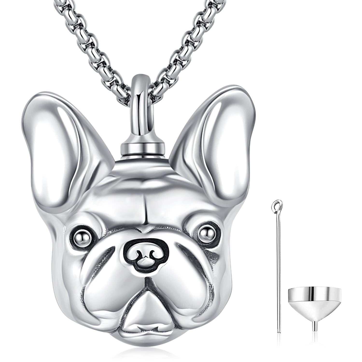 Aniu Cremation Jewelry for Ashes S925 Sterling Silver Urn Necklace Memorial Necklace for Human Ashes of Loved Ones Keepsake Pendant for Men Women