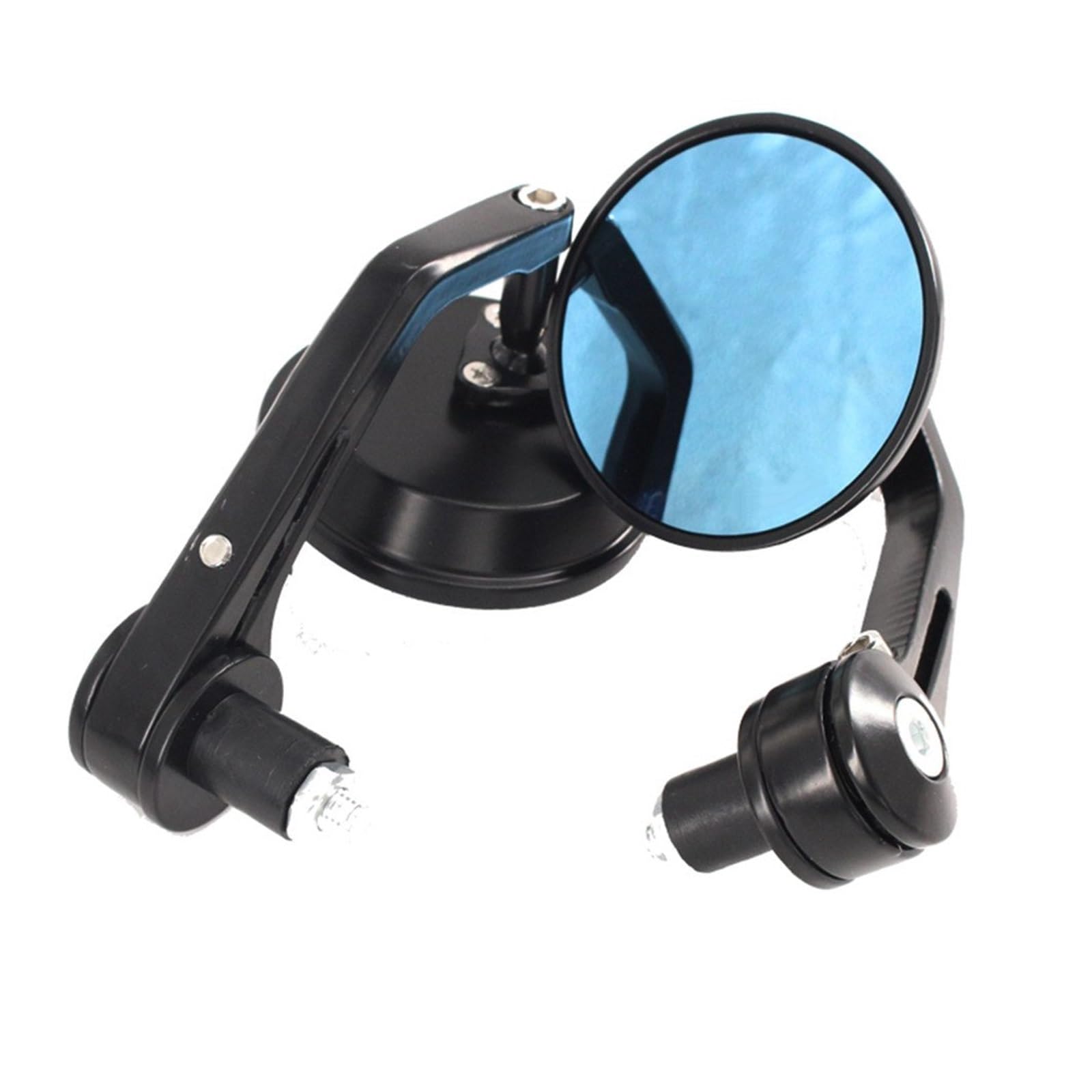 Retroviseur Embout Guidon Pour Vespa GT GTS GTV 60 125 200 250 300 300ie Moto Miroir En Aluminium Guidon Fin Rétroviseurs Latéraux Accessoires LnversantRétroviseur (Color : Noir)