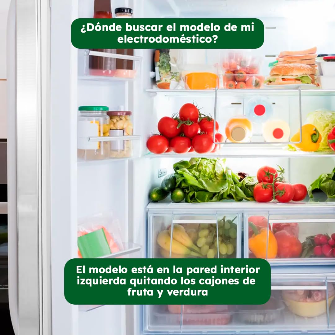 Tapa Cajón Verduras Original para Refrigerador Bosch y Balay KGN600 | Referencia 00663468 | Repuesto Original con Ajuste Perfecto | Bandeja Resistente y Duradera | Conservación Óptima de Alimentos