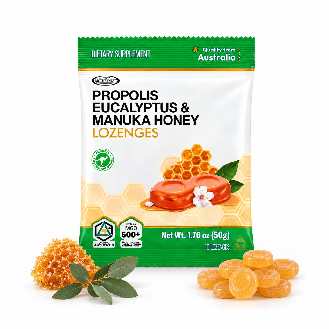 Propolis Eucalyptus & Manuka Honey Lozenges 50g