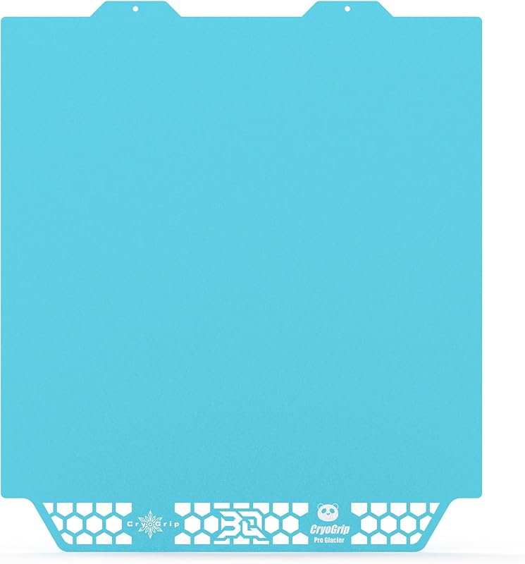 BIQU CryoGrip Pro Glacier Panda Build Plate for Bambu-Lab 3D Printer | A1 Mini, Double-Sided Fine Textured Spring Steel Sheet, Firm Adhesion,184x184mm, 1 Piece