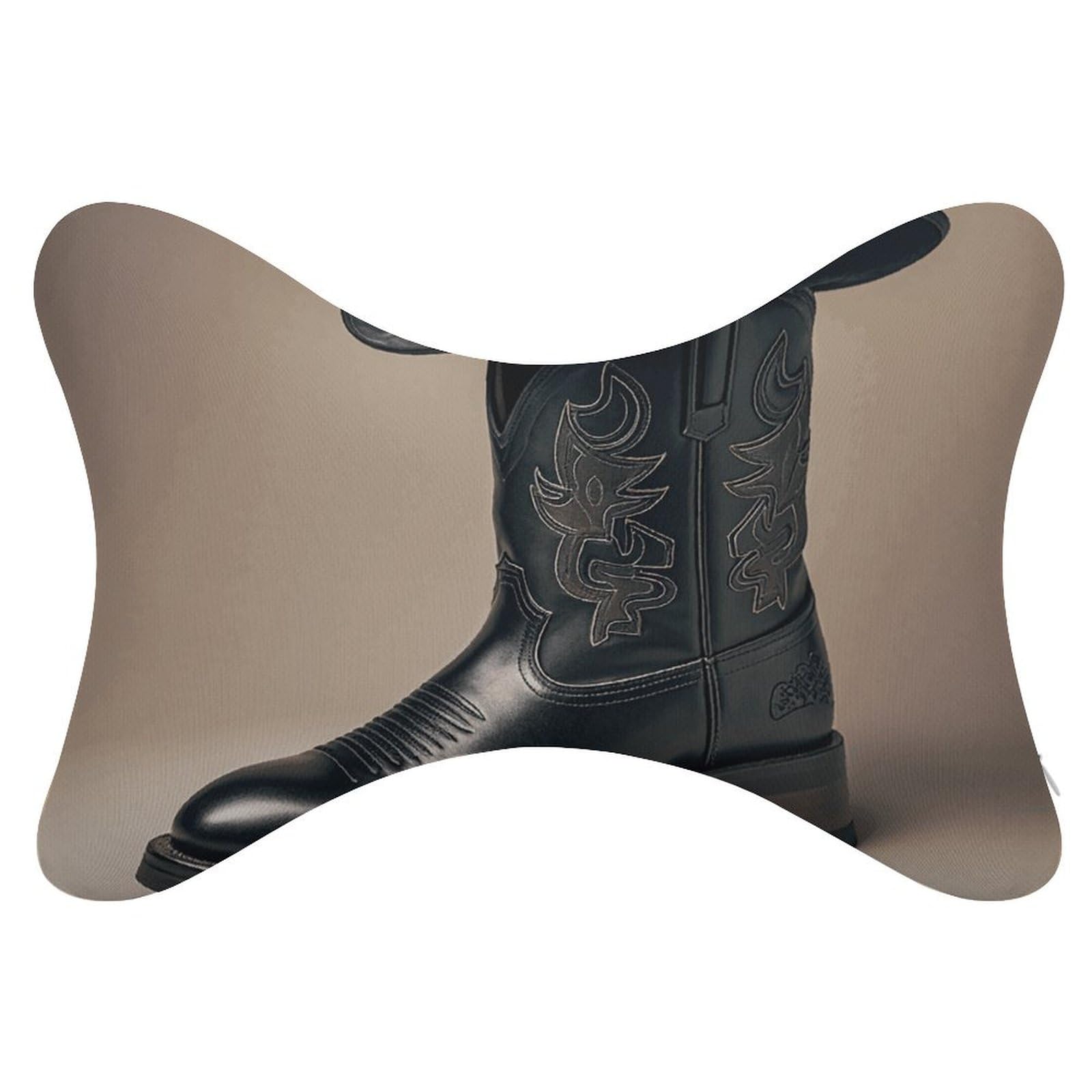 Coussin de cou chapeau de cowboy noir pour soulager la fatigue en route