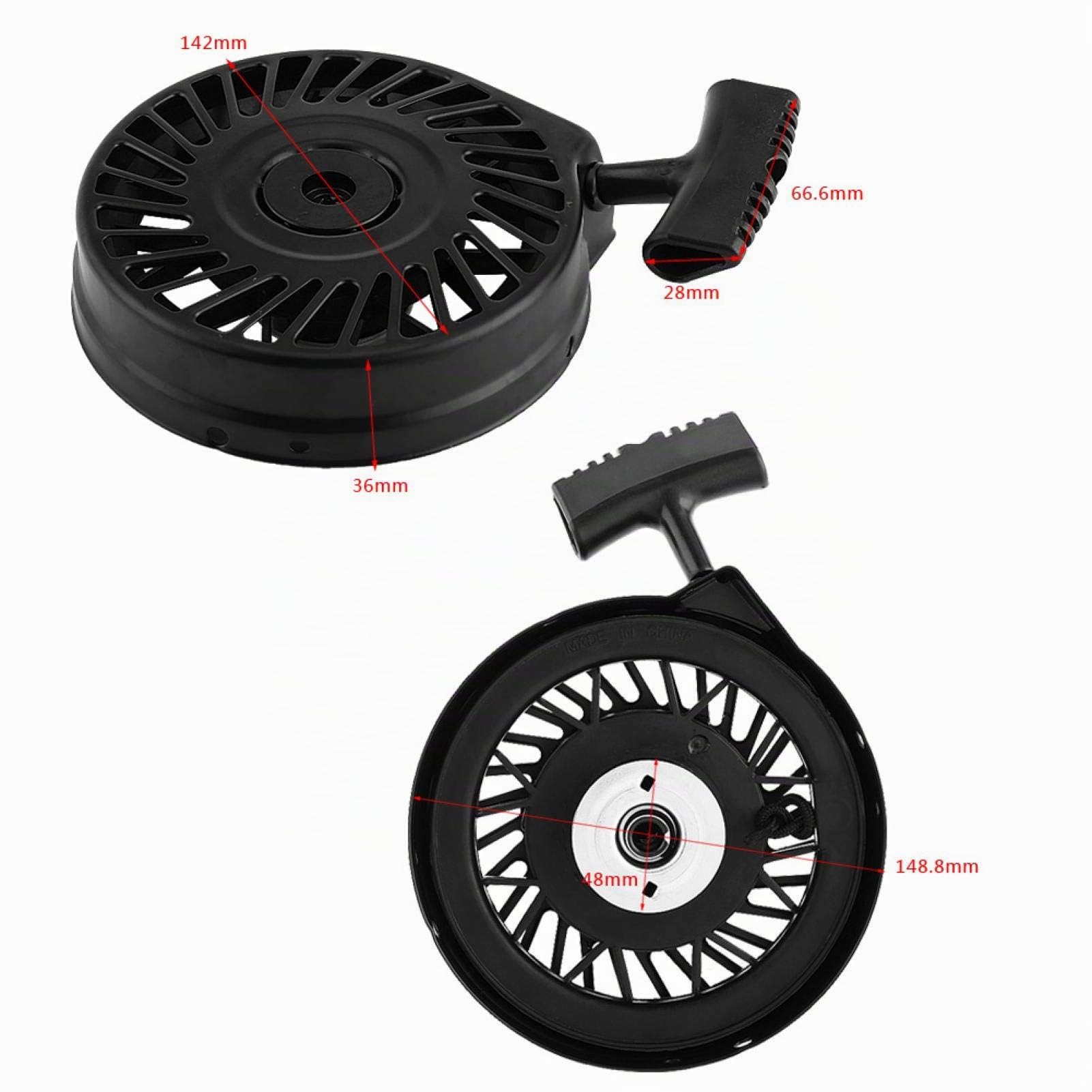 lanceur moteur tecumseh 50 Qiilu lanceur tecumseh 50 Démarreur de recul, ensemble de démarrage de traction de démarreur de recul pour Tecum_seh 590702 590739 590637 LV195EA LEV80 LEV115
