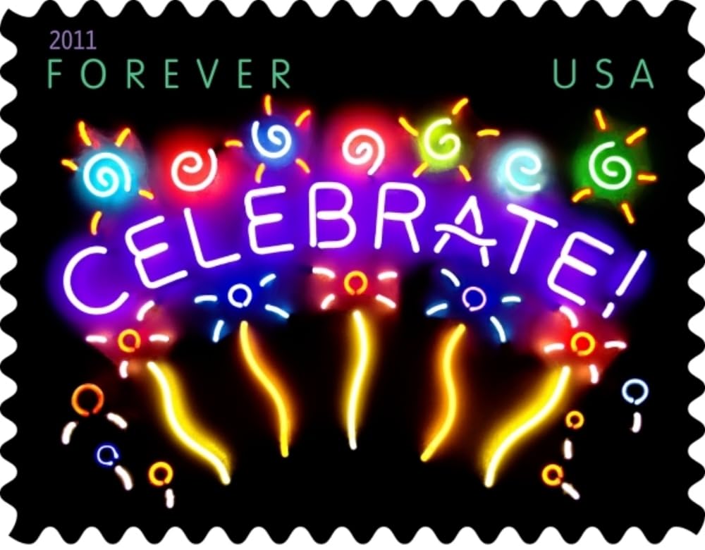 U.S. Mail Celebrate 20 X Forever Us Postage Stamps