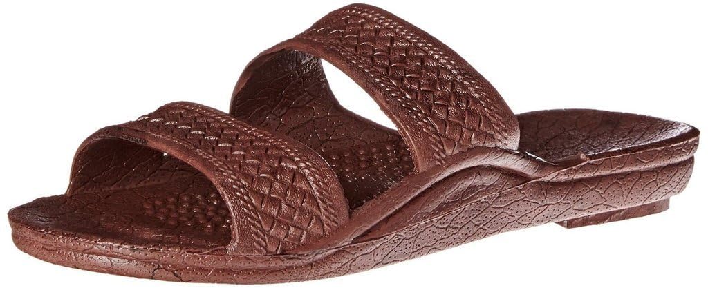 Ware Brown Rubber Sandal, Hawaiian Classics Slide Slipper (8)