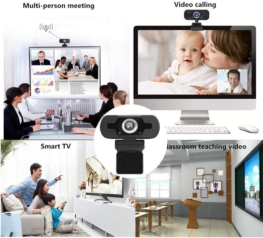 🔥 Flash Sale Micshion 1080P Webcam with Microphone, HD Full Color USB Webcam for PC Desktop Laptop Video Calling, Recording, Conferencing, Gaming, Streaming Computer Web Camera with 110-Degree Wide View Angle