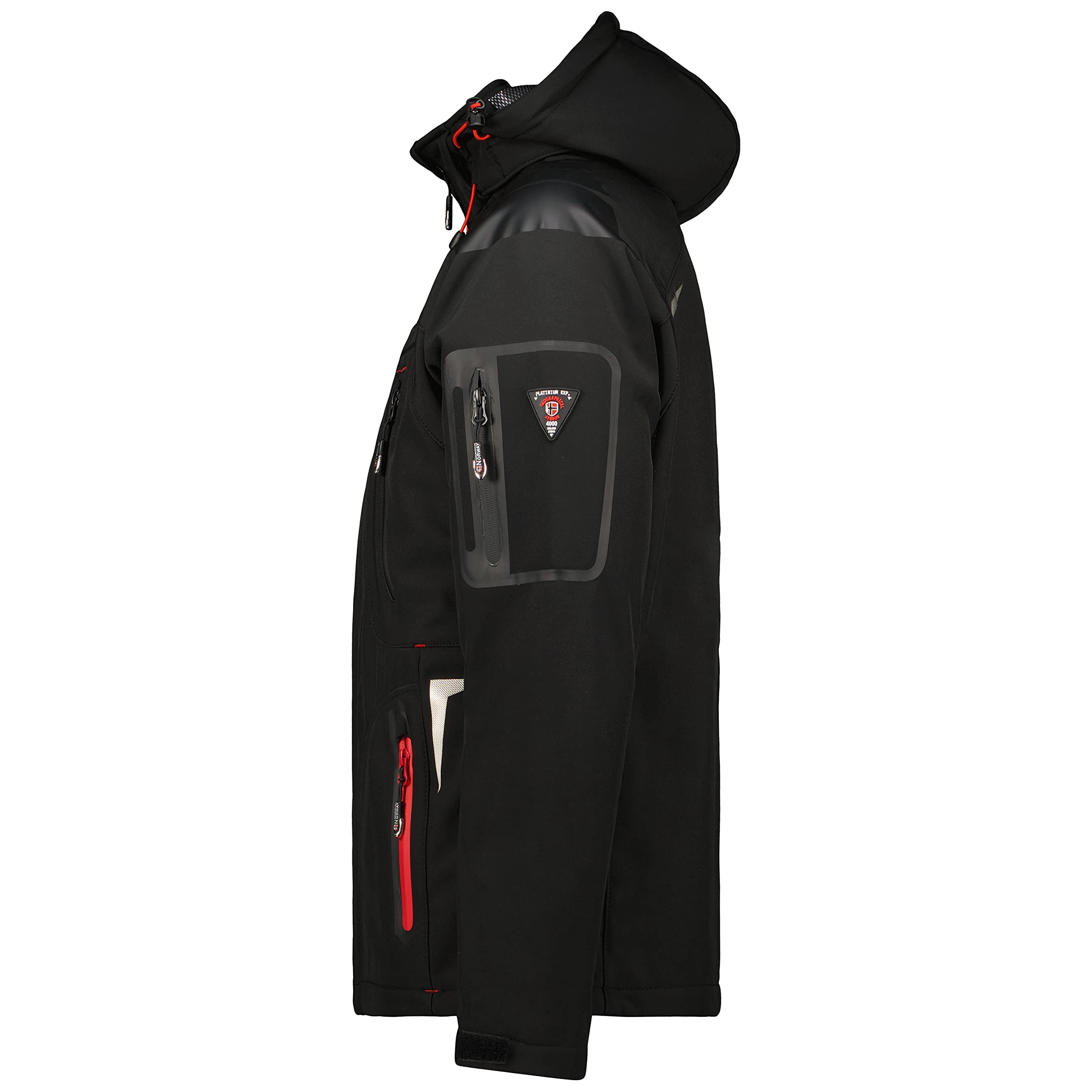Geographical Norway Herren Softshell Funktions Outdoor Jacke wasserabweisend im Bundle mit urbandreamz Beanie