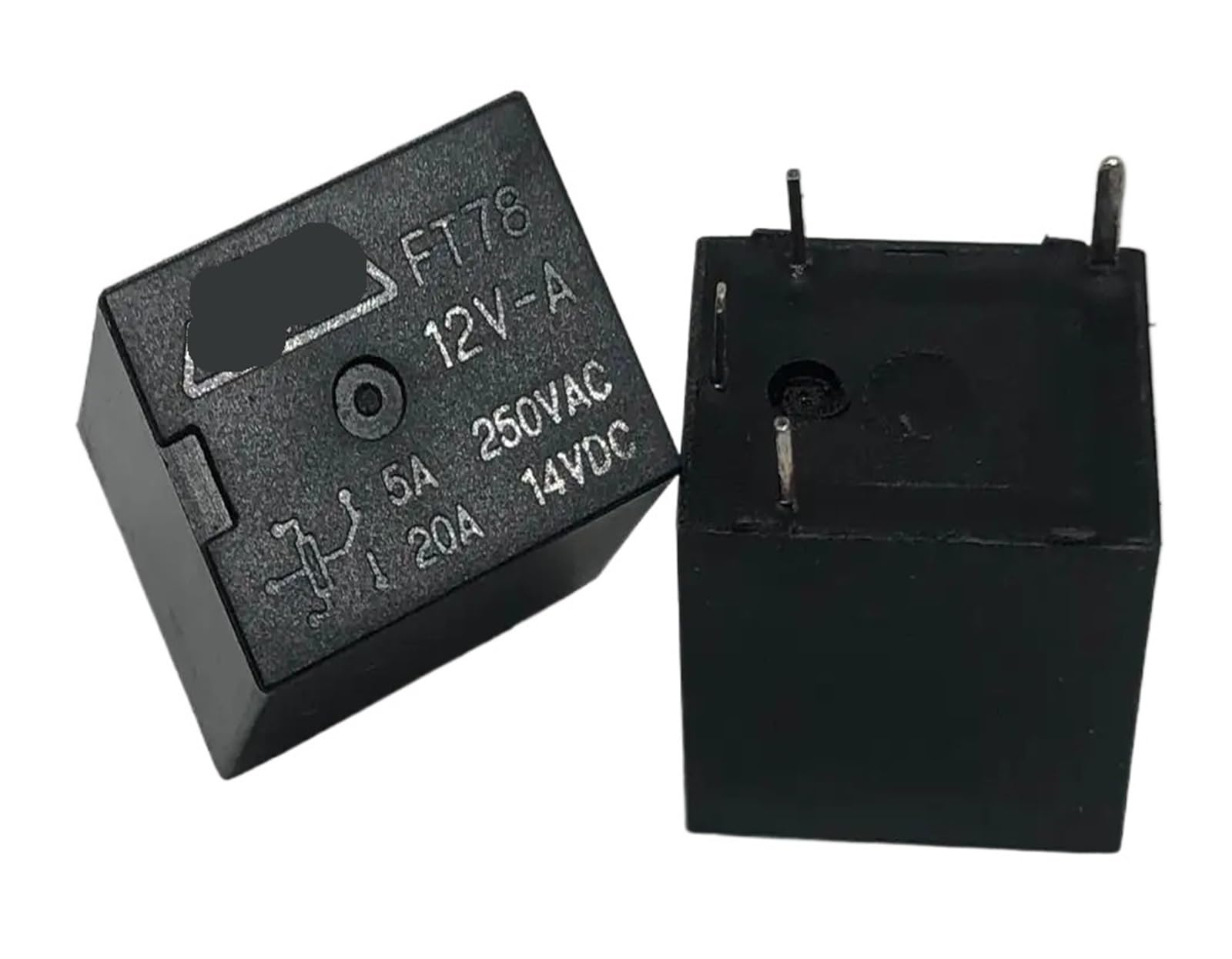 Relais FT78 12V-A T78-1A-12V-20A composant électronique 4 pins pour boîtier fusible